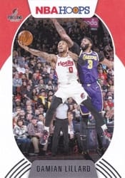 2020-21 Hoops Base Set Damian Lillard #101 card