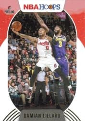 2020-21 Hoops Winter Base Set Damian Lillard #101 card