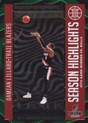 2020-21 Panini Illusions Season Highlights Damian Lillard #7 card