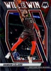 2020-21 Panini Mosaic Will to Win Damian Lillard #2 card