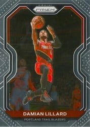 2020-21 Panini Prizm Base Set Damian Lillard #173 card