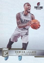 2021-22 Donruss Elite Base Set Damian Lillard #28 card