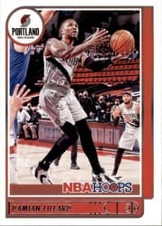 2021-22 Hoops Base Set Damian Lillard #61 card