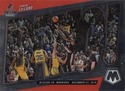 2021-22 Panini Mosaic Bang! Damian Lillard #15 card