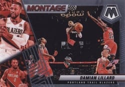 2021-22 Panini Mosaic Montage Damian Lillard #19 card