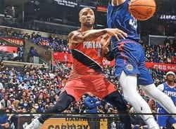 2021-22 Panini Photogenic Base Set Damian Lillard #27 card