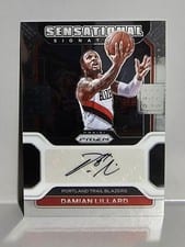 2021-22 Panini Prizm Sensational Signatures Damian Lillard #SS-DLL card