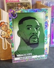 2023-24 Hoops Presentations Damian Lillard #10 card