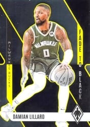 2023-24 Panini Phoenix Fade To Black Damian Lillard #25 card
