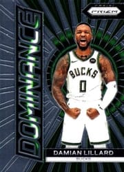 2023-24 Panini Prizm Dominance Damian Lillard #4 card