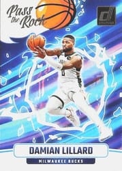 2024-25 Donruss Pass the Rock Damian Lillard #1 card