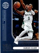 2024-25 Hoops Frequent Flyers Damian Lillard #1 card
