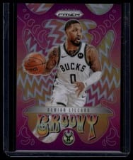 2024 Panini Prizm Groovy Damian Lillard #5 card