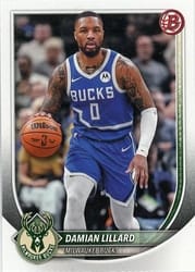 2025-26 Bowman Base Set Damian Lillard #81 card