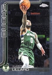 2025-26 Topps Chrome Base Set Damian Lillard #153 card