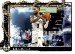 2025-26 Topps Holiday Base Set Damian Lillard #H44 card