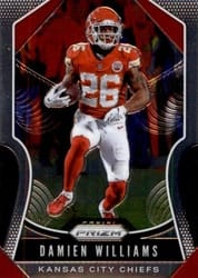 2019 Panini Prizm Base Set Damien Williams #211 card