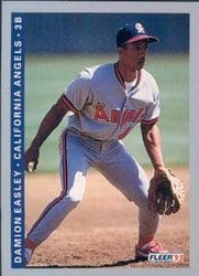 1993 Fleer Base Set Damion Easley #189 card