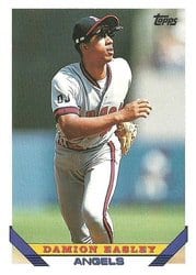 1993 Topps Base Set Damion Easley #184 card