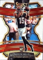 2019 Panini Select Base Set Damion Willis #62 card