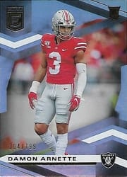2020 Donruss Elite Base Set Damon Arnette #174 card