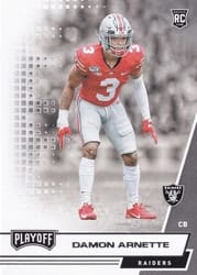 2020 Panini Playoff Base Set Damon Arnette #281 card