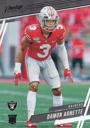 2020 Panini Prestige Base Set Damon Arnette #228 card