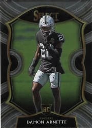 2020 Panini Select Base Set Damon Arnette #92 card