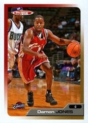 2005-06 Topps Total Base Set Damon Jones #290 card
