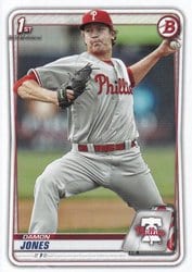 2020 Bowman Prospects Damon Jones #BP-65 card