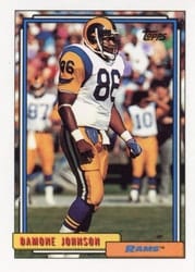 1992 Topps Base Set Damone Johnson #82 card