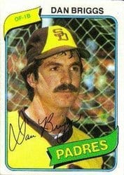 1980 Topps Base Set Dan Briggs #352 card