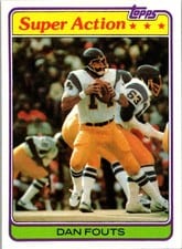 1981 Topps Dan Fouts #153 card