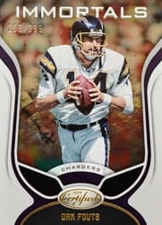2019 Panini Certified Base Set Dan Fouts #105 card