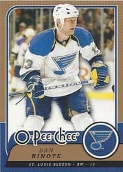 2008-09 O-Pee-Chee Base Set Dan Hinote #2 card