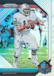 2018 Panini Prizm Hall of Fame Dan Marino #HOF-12 card
