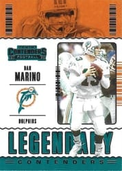 2020 Panini Contenders Legendary Contenders Dan Marino #LC-DMA card