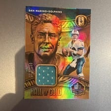2022 Panini Gold Standard Hall of Gold Threads Dan Marino #HOG-DMA card