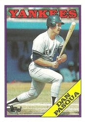 1988 Topps Base Set Dan Pasqua #691 card