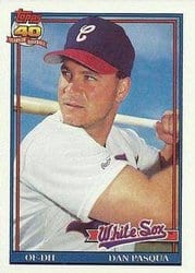 1991 Topps Base Set Dan Pasqua #364 card
