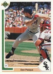 1991 Upper Deck Base Set Dan Pasqua #605 card