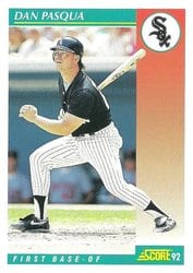 1992 Score Base Set Dan Pasqua #237 card