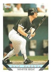 1993 Topps Base Set Dan Pasqua #204 card
