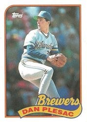 1989 Topps Base Set Dan Plesac #740 card
