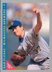 1993 Fleer Base Set Dan Plesac #633 card