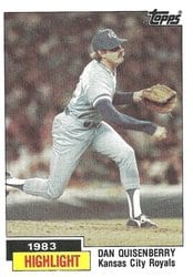 1984 Topps Base Set Dan Quisenberry #3 card