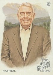 2019 Topps Allen & Ginter Base Set Dan Rather #174 card