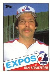 1985 Topps Base Set Dan Schatzeder #501 card