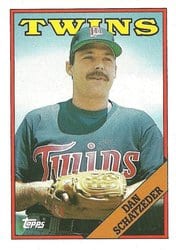 1988 Topps Base Set Dan Schatzeder #218 card