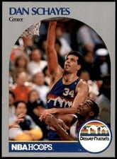 1990-91 Hoops Base Set Dan Schayes #100 card